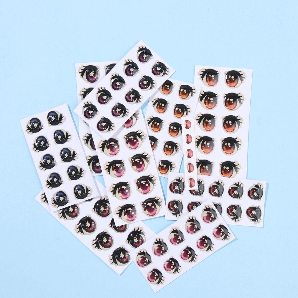 SUSANS 5 / 10 Cặp Nhãn Dán Hoạt Hình Bằng Đất Sét Dễ Thương