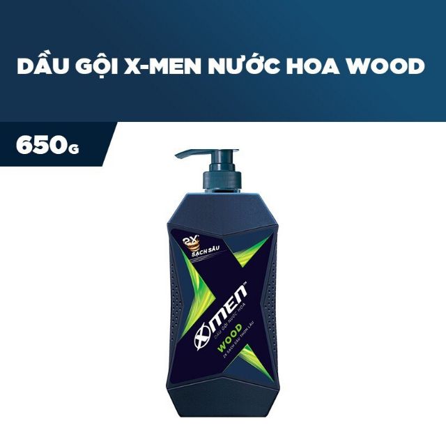 Dầu gội Xmen Wood Hương Nước Hoa, chai 650g