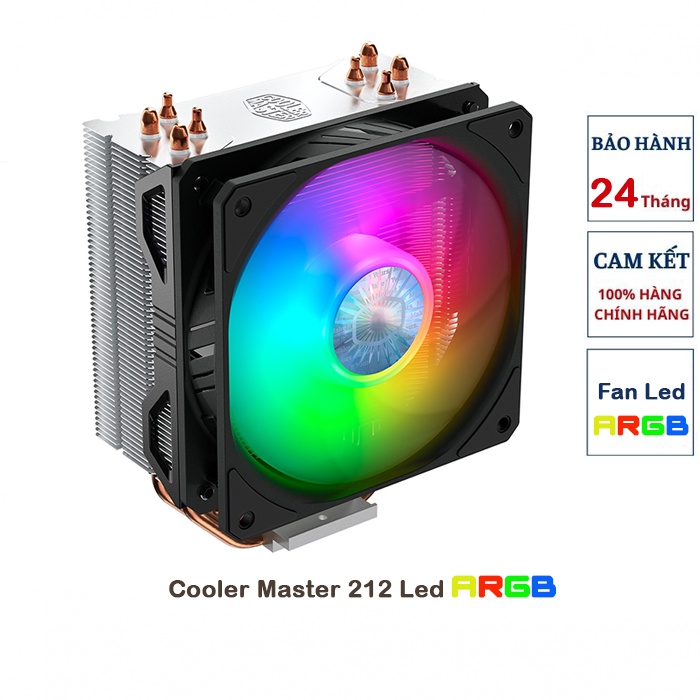 [Mã BMBAU300 giảm 10% đơn 499K] Quạt Tản Nhiệt CPU Cooler Master HYPER 212 ARGB