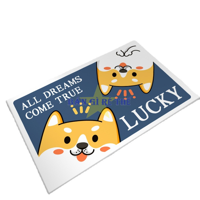 Thảm Chùi Chân Lau Chân Hình Thú 3d Mềm Mịn Dùng Cho lối Đi - Thảm Cửa - Phòng Khách