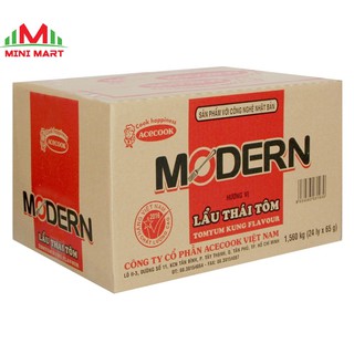 THÙNG 24 LY MÌ MODERN LẨU THÁI TÔM 65G