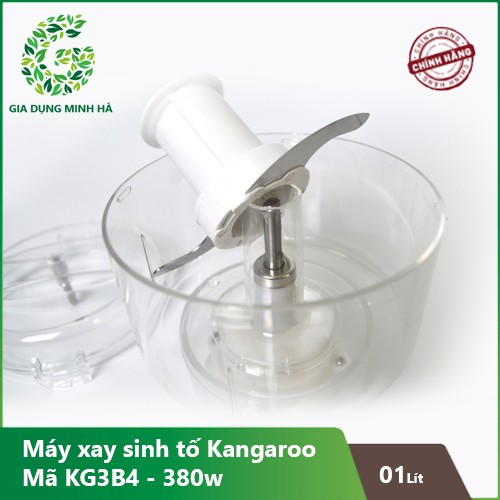 Máy Xay Sinh Tố Đa Năng Kangaroo KG3B4 – Loại 3 Cối Màu Bạc – Bảo Hành Chính Hãng