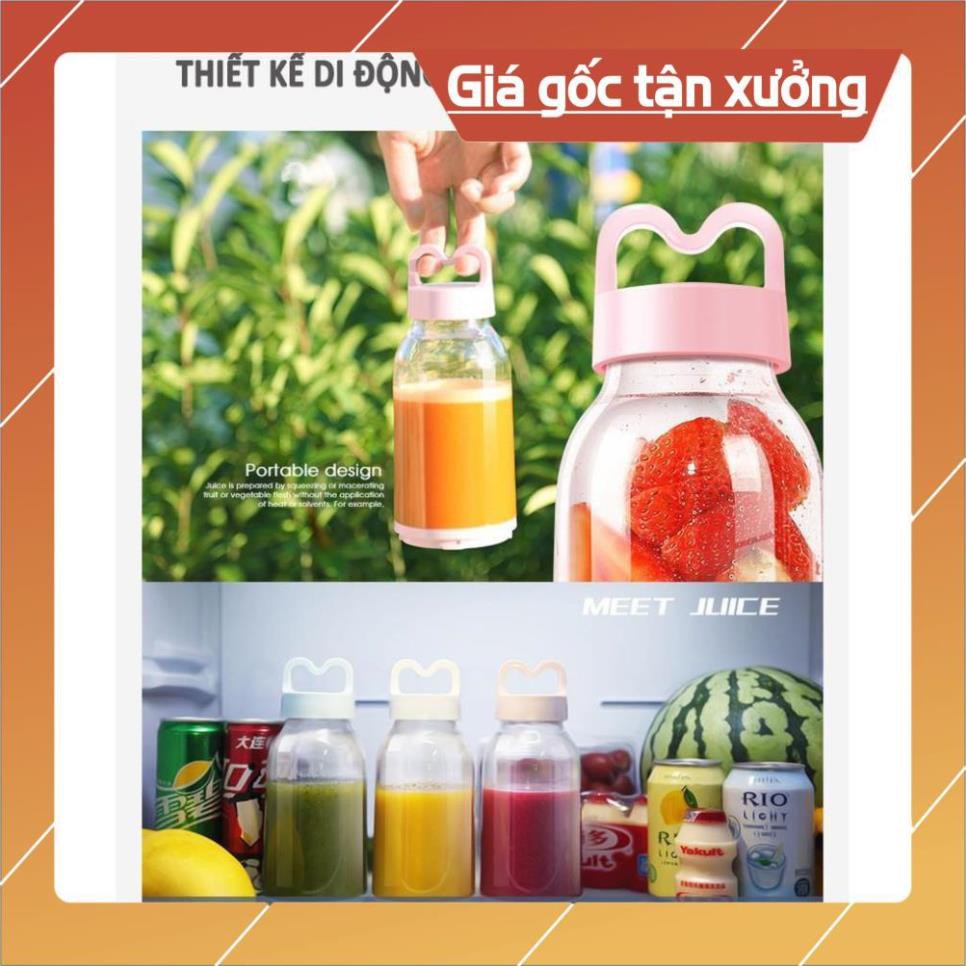 Máy xay sinh tố cầm tay Meet Juice - Máy xay sinh tố cầm tay mini quả dâu