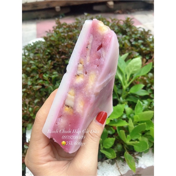 Bánh Chuối Đỏ Hấp Nước Cốt Dừa/600gr