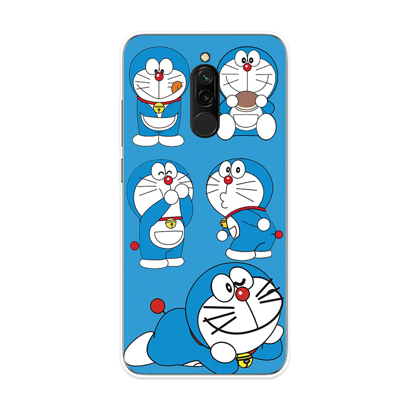 Ốp Lưng Xiaomi Redmi 8 8A Note 8 Pro TPU mềm Case Doraemon