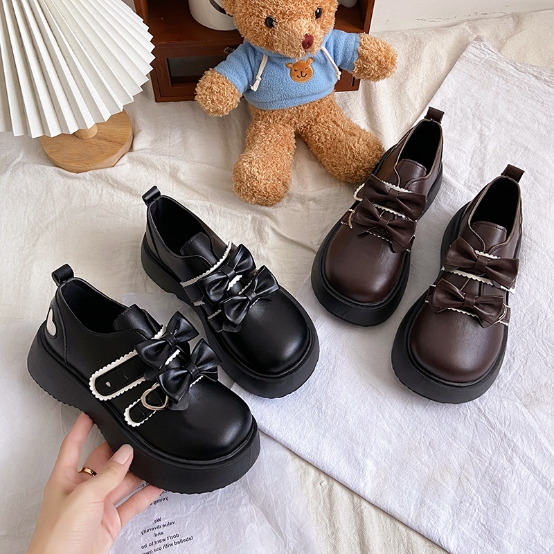 Tikp Giày Da Mũi Tròn Size 35-40/Size 35-40