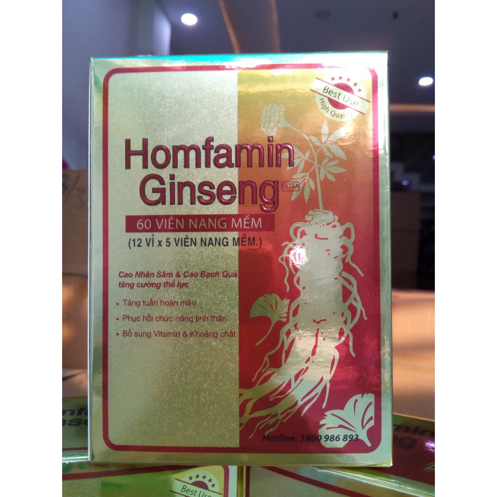 HOMFAMIN GINSENG CAO NHÂM SÂM CAO BẠCH QUẢ- TĂNG CƯỜNG THỂ LỰC