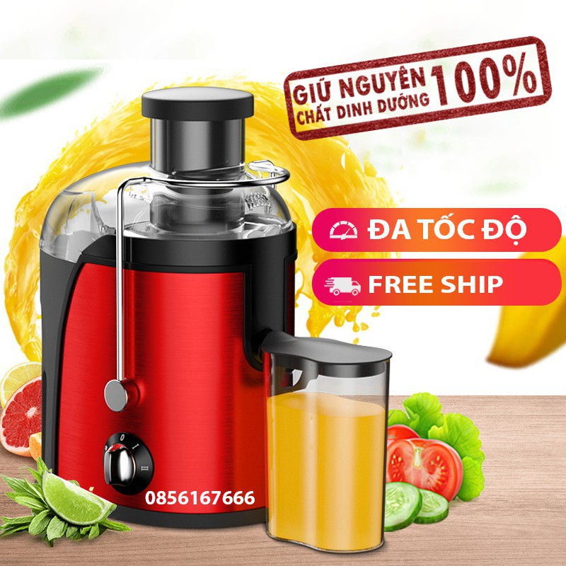 Máy ép trái cây JUICER công suất 400W - Máy ép hoa quả, rau củ siêu bền - Bảo hành 12 tháng