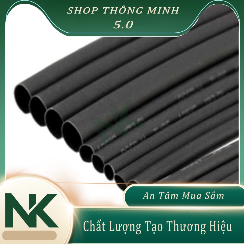 Gen Co Nhiệt Dài Các Kích Cỡ Cắt Lẻ🍀Gen Bảo Vệ Thiết Bị Điện Màu Đen 1MM 2MM 3MM...25MM