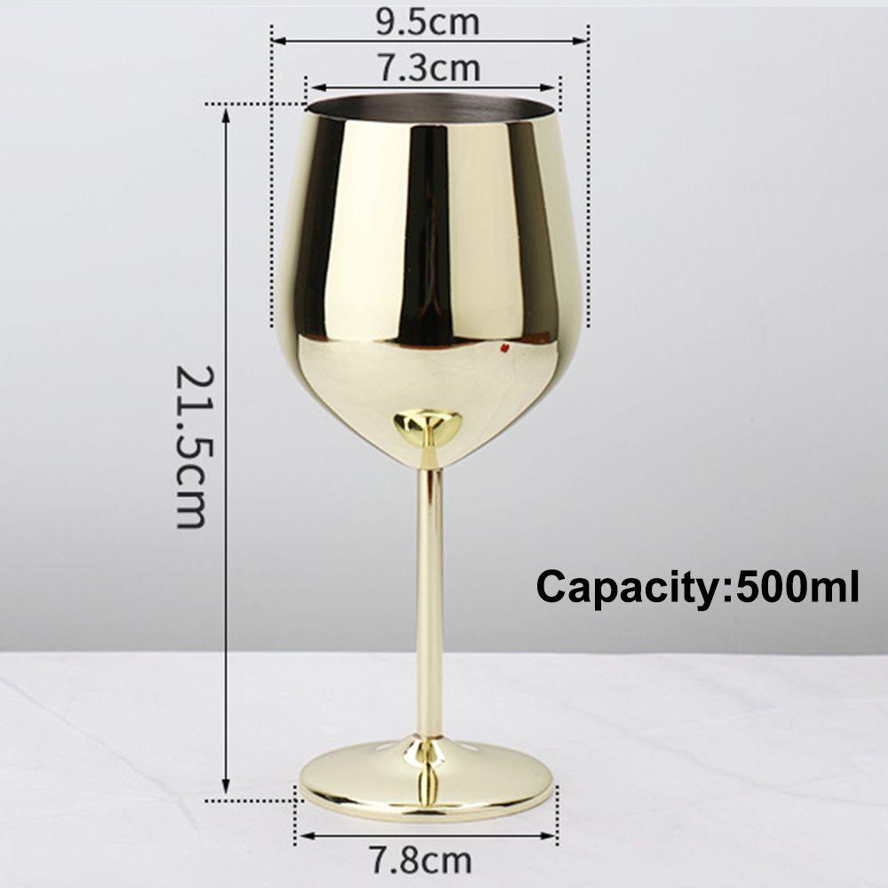 BEAUTY Ly Thủy Tinh Uống Rượu Bia Bằng Kim Loại Dung Tích 500ml / 17oz