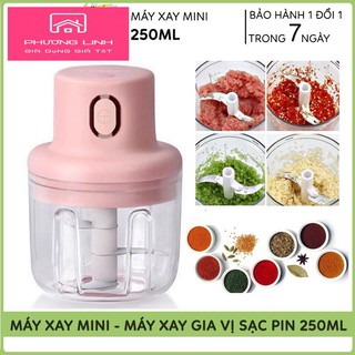 ️🏆Rẻ Vô Địch️🏆 Máy Xay Mini Sạc Điện Cầm Tay, Xay Thịt, Xay Đồ Ăn Dặm Cho Bé, Gia Vị, Tỏi, Ớt Siêu Tiện Dụng Cho Bạn