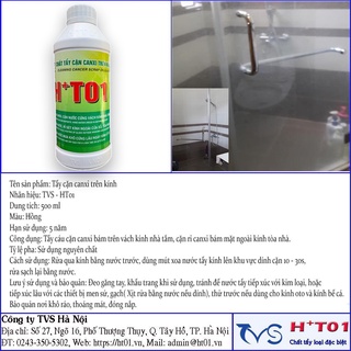 Nước Tẩy Cặn Canxi Trên Kính HT01 Loại 500ml  - Tẩy Cặn Canxi Canxi Trên Thiết Bị Phòng Tắm
