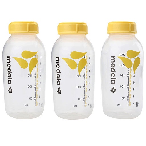 Bình trữ sữa 250ml chính hãng - In màu/Dập nổi Logo hãng
