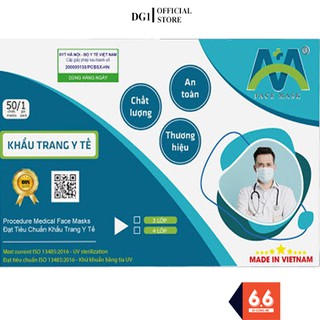 Khẩu Trang Y Tế 4 Lớp, Hộp 50 Chiếc, Có Chứng Nhận, Kháng Khuẩn