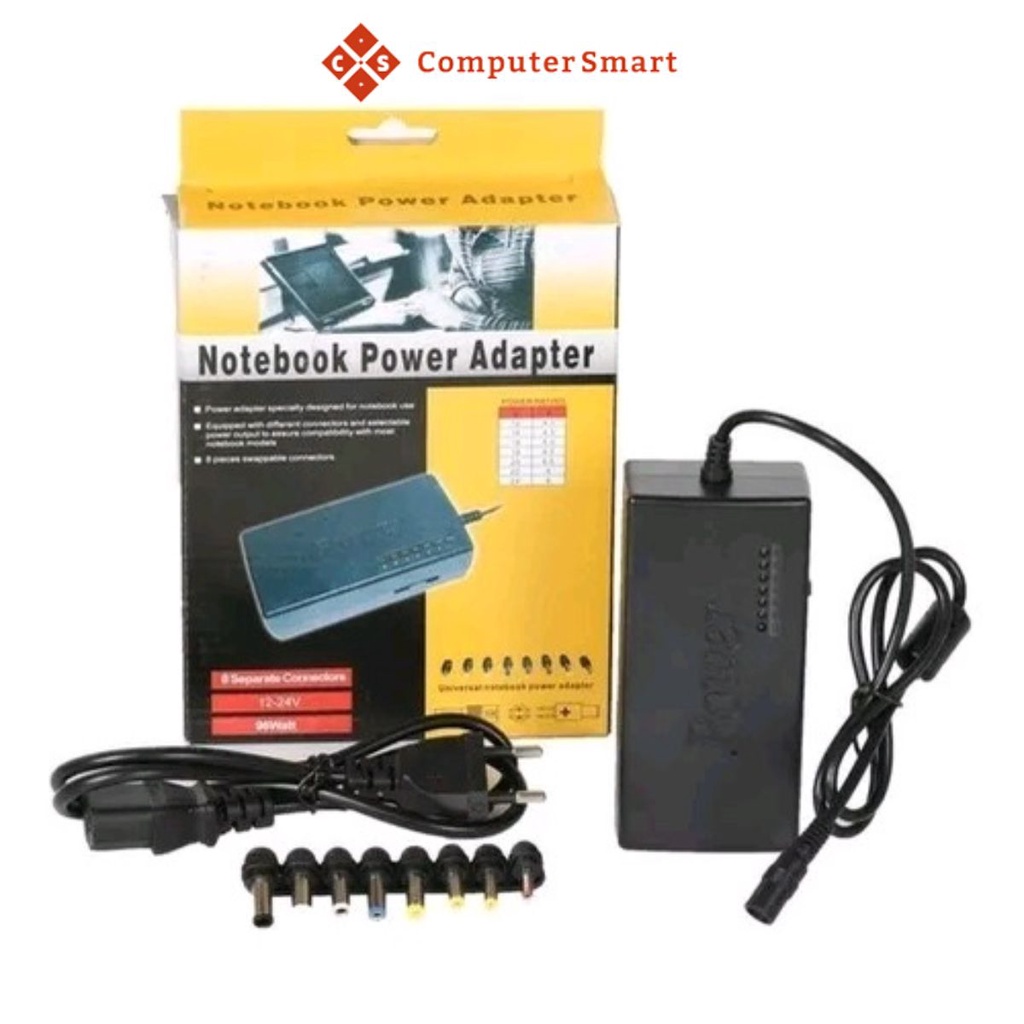 Sạc Đa Năng Laptop Tiện Lợi, 8 Đầu sạc các cỡ Thích Hợp Tất Cả Các Hãng Laptop