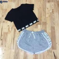 Áo tập gym croptop nữ vải cotton lạnh thời trang nữ Anna ( Hình Shop Tự Chụp)