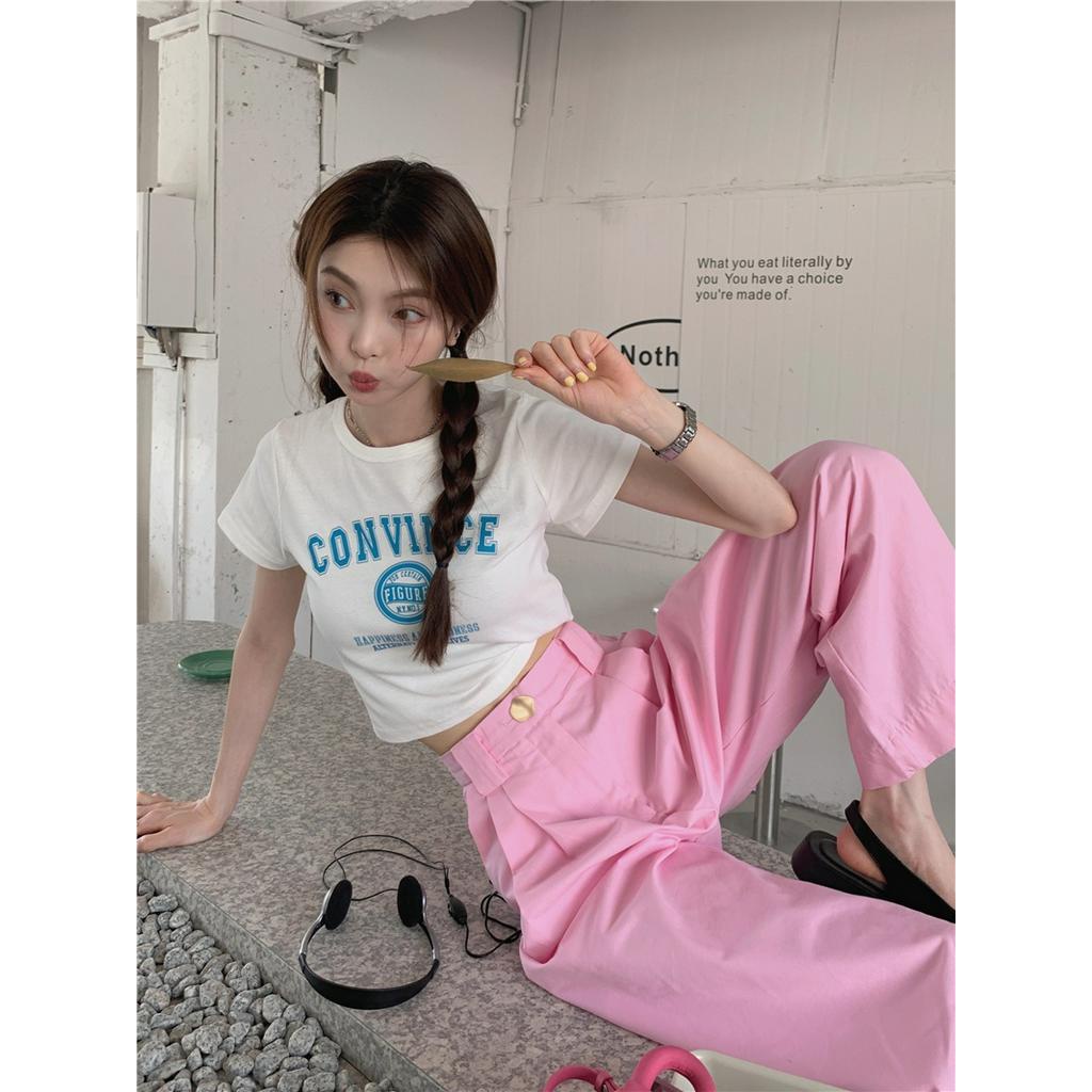 Áo Thun Cộc Tay In Họa Tiết Mùa Hè 53878