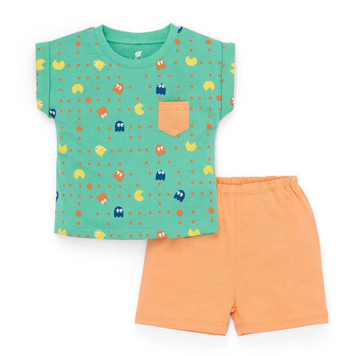 Bộ Cộc Sợi Tre Tay Lơ Vê Cho Bé Trai Bé Gái 9 12 18 tháng 2 3 tuổi Lullaby Set Ngắn Đi Chơi Thấm Hút Mồ Hôi