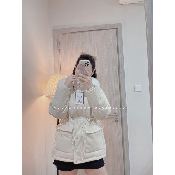 Áo phao Mũ lông thắt eo PK2013 | BigBuy360 - bigbuy360.vn