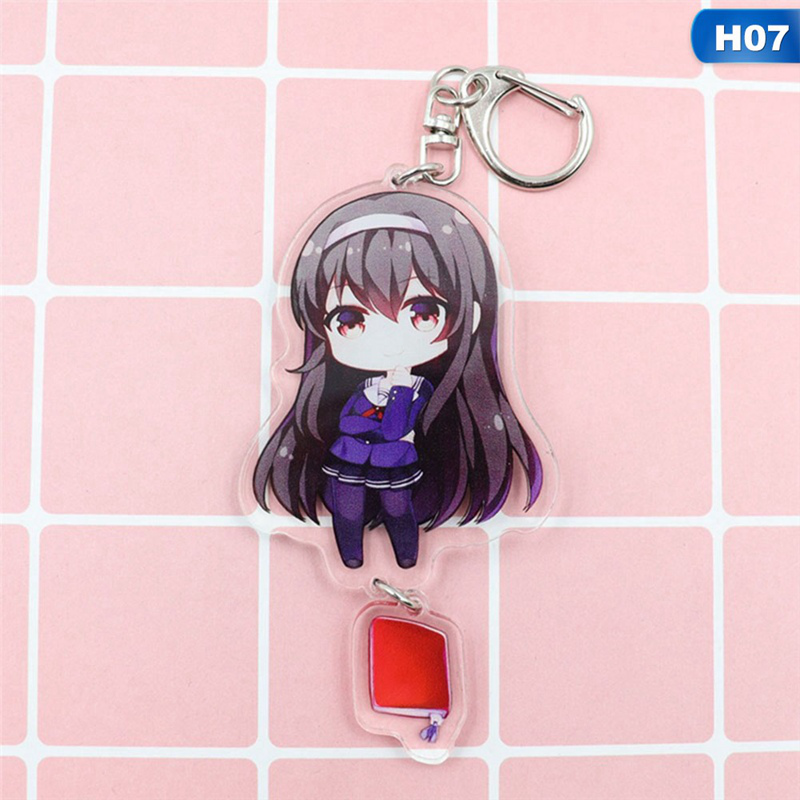 flowersqueen Móc chìa khóa in hình anime Date A Live đáng yêu