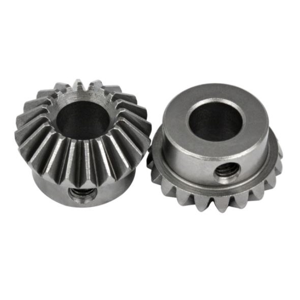 Bánh răng côn bằng thép 20 răng lỗ trục 8mm kèm ốc vít giá 1 chiếc
