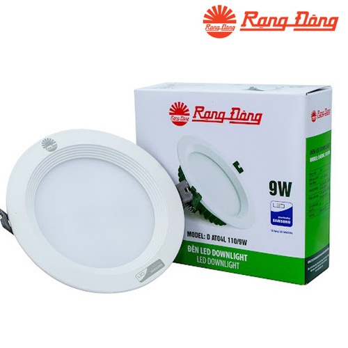Đèn Led Âm Trần Rạng Đông 7w,9w,12w, Đèn Downlight Âm Trần Rạng Đông 3 Mầu Viền Vàng, Viền Bạc Phi 90, 110