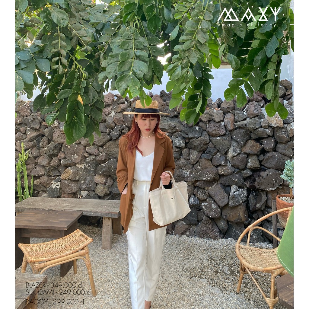 Áo khoác blazer phong cách Hàn Quốc browny blazer Maxy Workshop | BigBuy360 - bigbuy360.vn