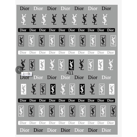 stiker trang tri nail 411