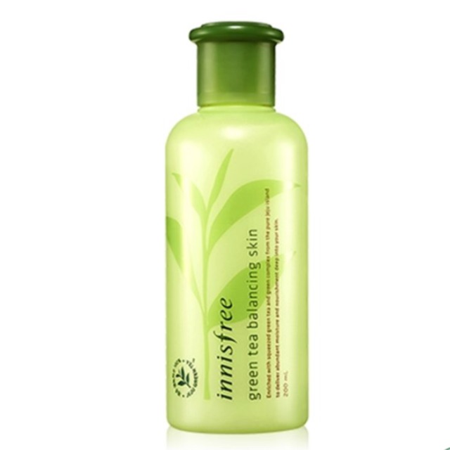 Nước Hoa Hồng Dành Cho Da Dầu hỗn hợp thiên dầu Innisfree Green Tea Fresh Skin - 200ml