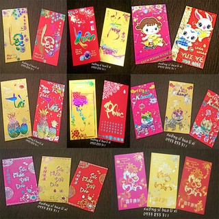 SET 6 bao lì xì đẹp 2019 mẫu lixi truyền thống