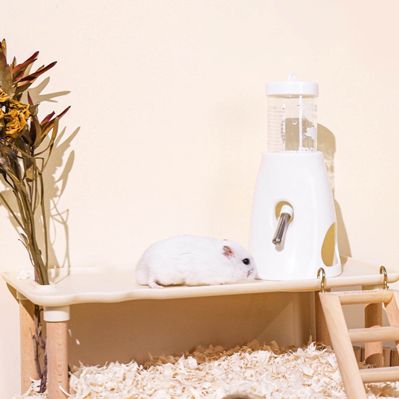 Bình Nước Bằng Nhựa Có Giá Đỡ Cho Hamster / Thú Cưng Nhỏ