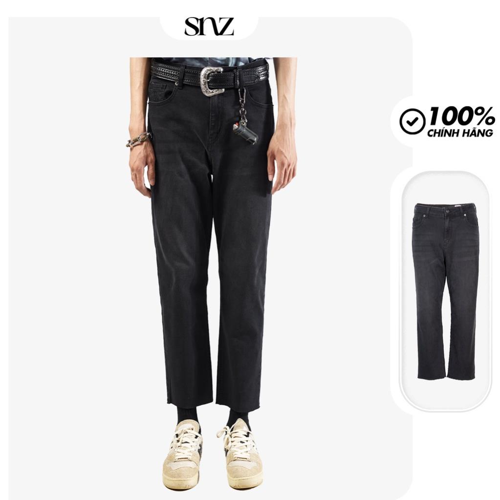 Quần jeans nam SNAZZY bò dáng ngắn thoải mái co giãn tốt bền màu form trẻ trung CROP GREY !