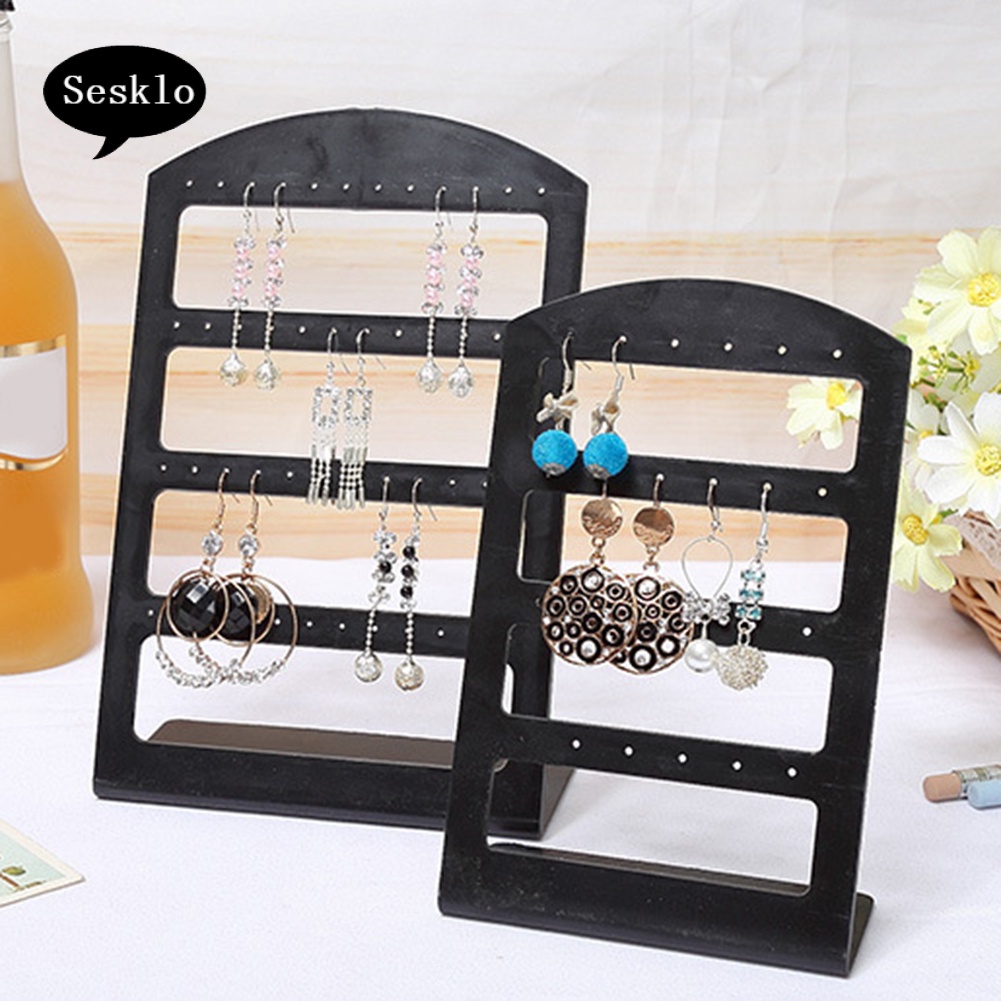 Se Giá Đỡ Trưng Bày Bông Tai Bằng Acrylic 24 / 48 Lỗ Tiện Dụng