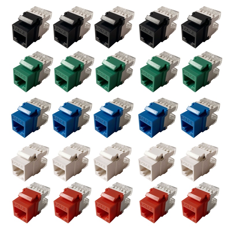 Set 5 Ổ Cắm Mô Đun CAT6 RJ45 8P8C Chuyên Dụng Chất Lượng Cao