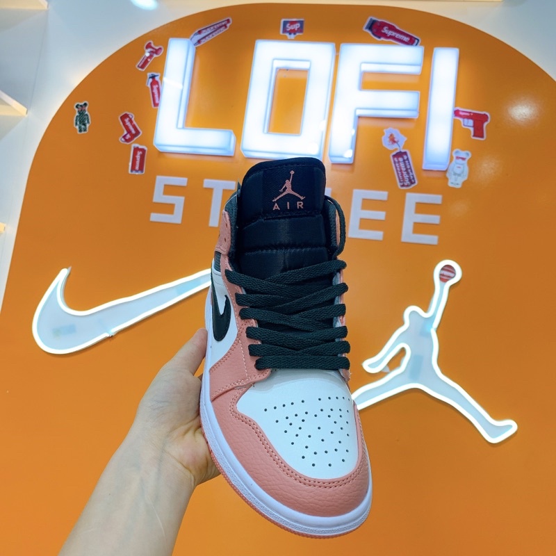 Giày Thể Thao Sneaker JD Hồng Đất Cao Cổ (Ảnh thật + video + full box) Giày Sneaker Nữ Hot Trend