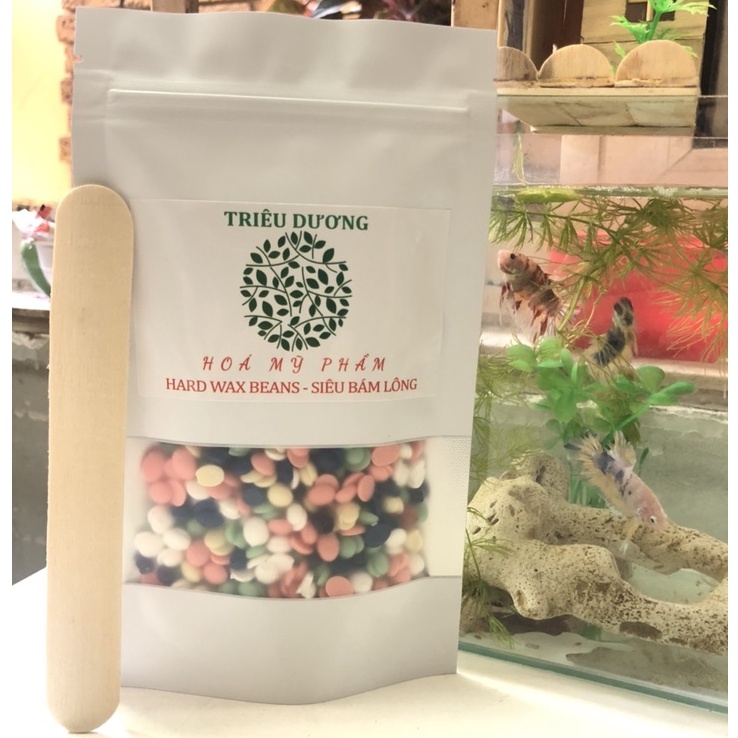 Nồi nấu sáp Prowax 100 màu hồng + 100gr Sáp + 2 que gỗ lấy sáp