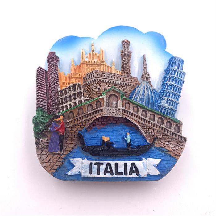 Nam Châm Dán Tủ Lạnh Ý rome Ventism Bộ Sưu Tập Du Lịch Bằng Nhựa resin Cao Cấp