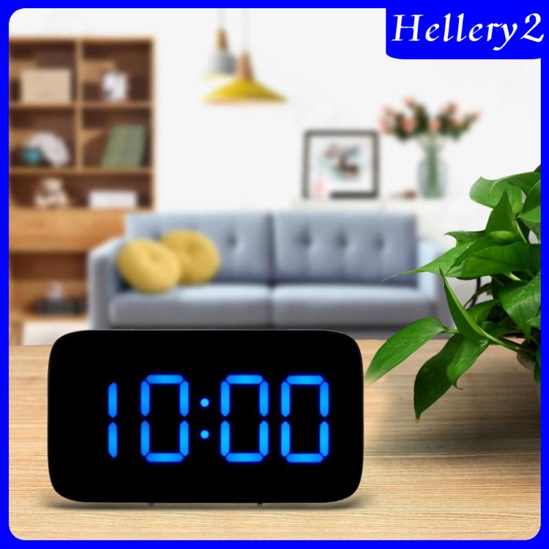 [HELLERY2] Mini Blue LED Digital Alarm Clock Snooze Home Bedroom Decor High Quality