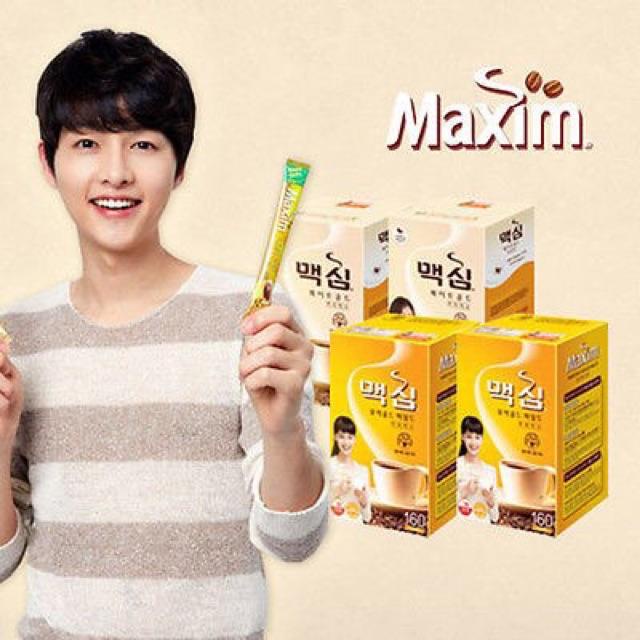 Cà phê hòa tan Maxim số 1 Hàn Quốc - [맥심]커피믹스 - Coffee bột dạng gói 2 loại - Hộp 20 gói - Hàng nội địa Hàn Quốc