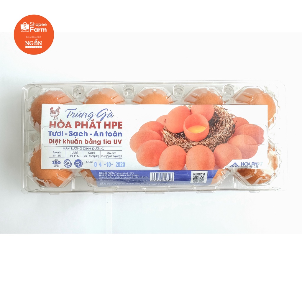 [HN] Hộp 10 Quả Trứng Gà Bổ Dưỡng - Shopeefarm | BigBuy360 - bigbuy360.vn