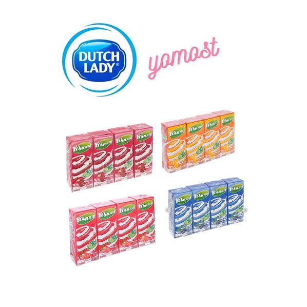 Sữa Chua Lên Men Yomost đủ vị (4hộp/ lốc 12lốc/thùng)