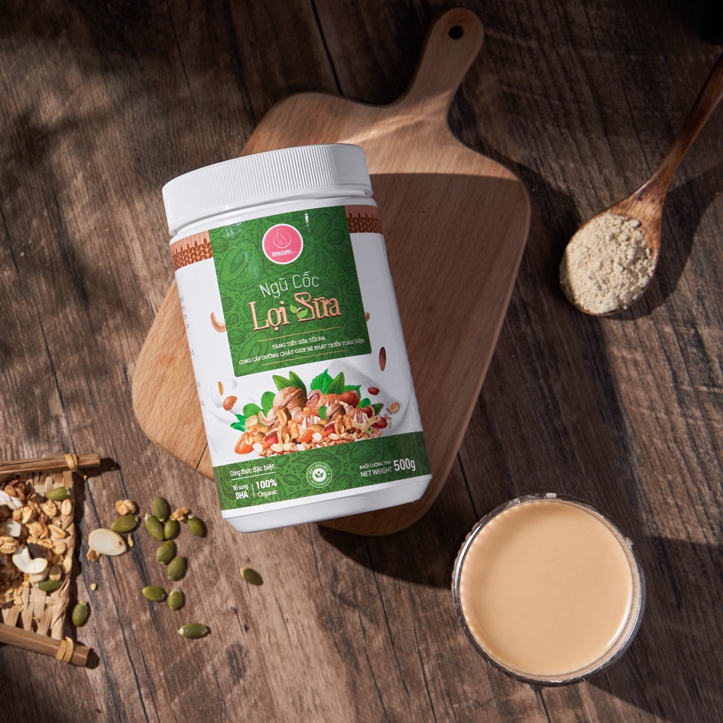 Ngũ cốc lợi sữa imom - kích sữa nhanh chóng, tăng tiết sữa tối đa, cung cấp dưỡng chất giúp bé phát triển toàn diện NCLS