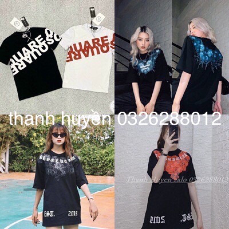 [FREESHIP]áo phông in hình hoa hồng(sẵn)