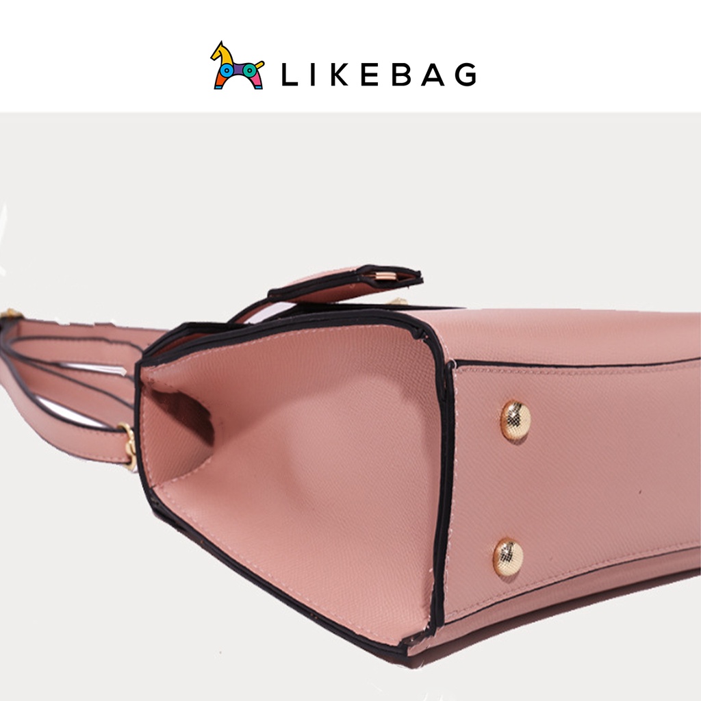 Túi xách nữ đeo chéo LIKEBAG da trơn basic phong cách công sở CJ1001 - LIBAGI