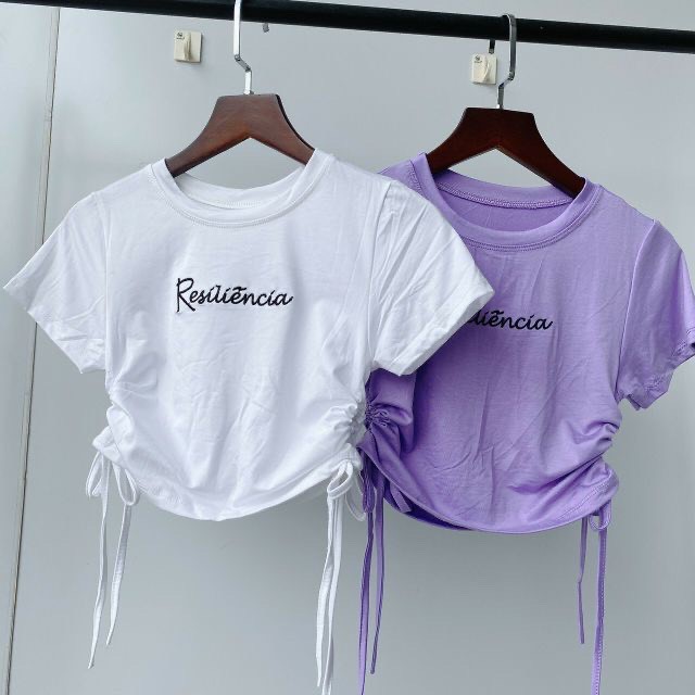 áo croptop-áo croptop nữ thêu Resonita crotop nữ rút dây chất thun gân giá tốt  CT25 | BigBuy360 - bigbuy360.vn