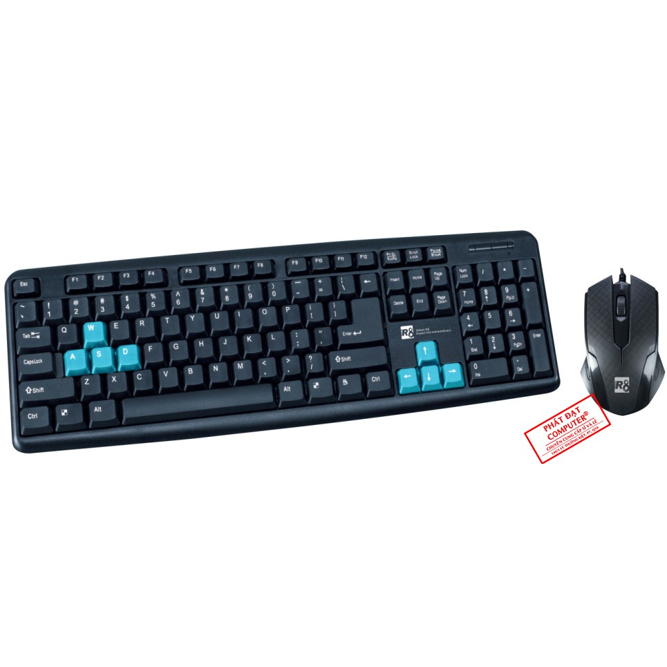 COMBO PHÍM CHUỘT R8 1901 / zt600
