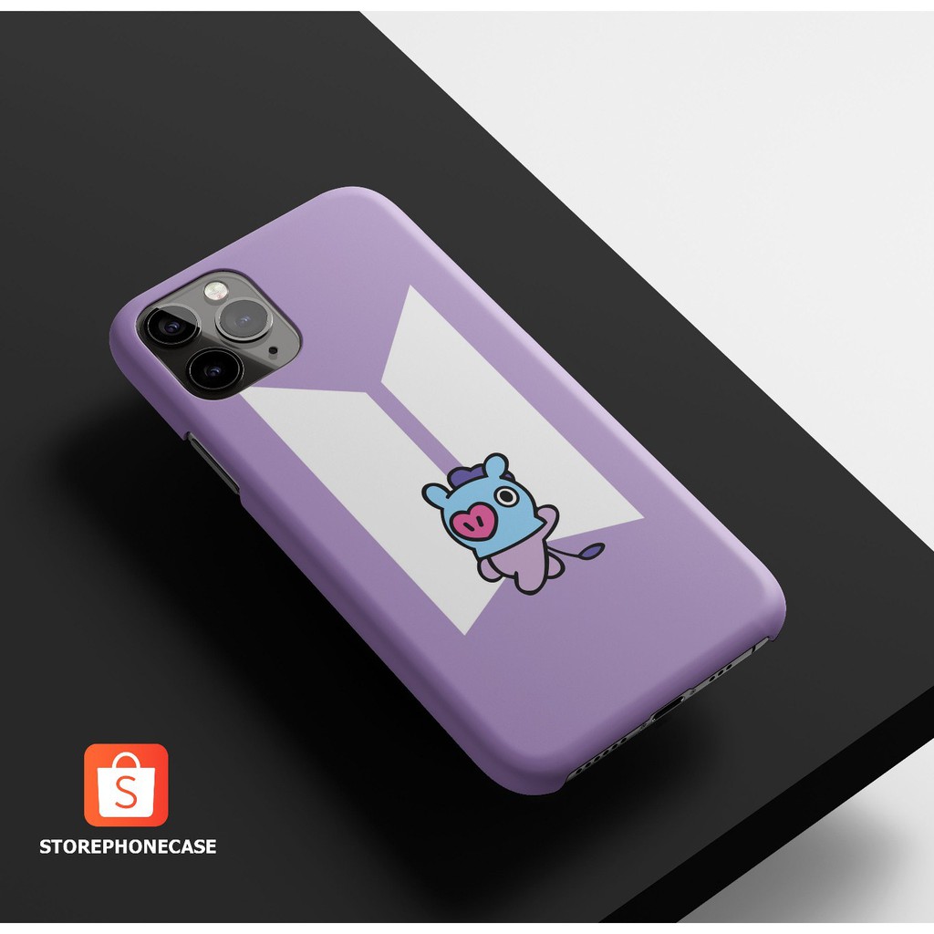 Ốp Điện Thoại Cứng In Hình Logo Bt21 Mang Cho Iphone Samsung Xiaomi Vivo Oppo Realme