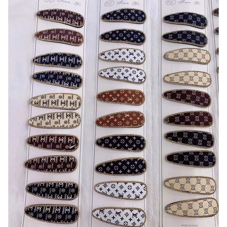 Sỉ 1 dây kẹp tóc kẹp tách viền đá xinh xắn