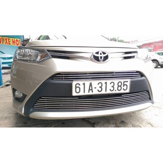 Ốp Mặt Ca Lăng Vios 2014 2015 2016 2017 2018 - Ốp Ca Lăng Toyota Vios 2014/2018 Kiểu Thanh Ngang