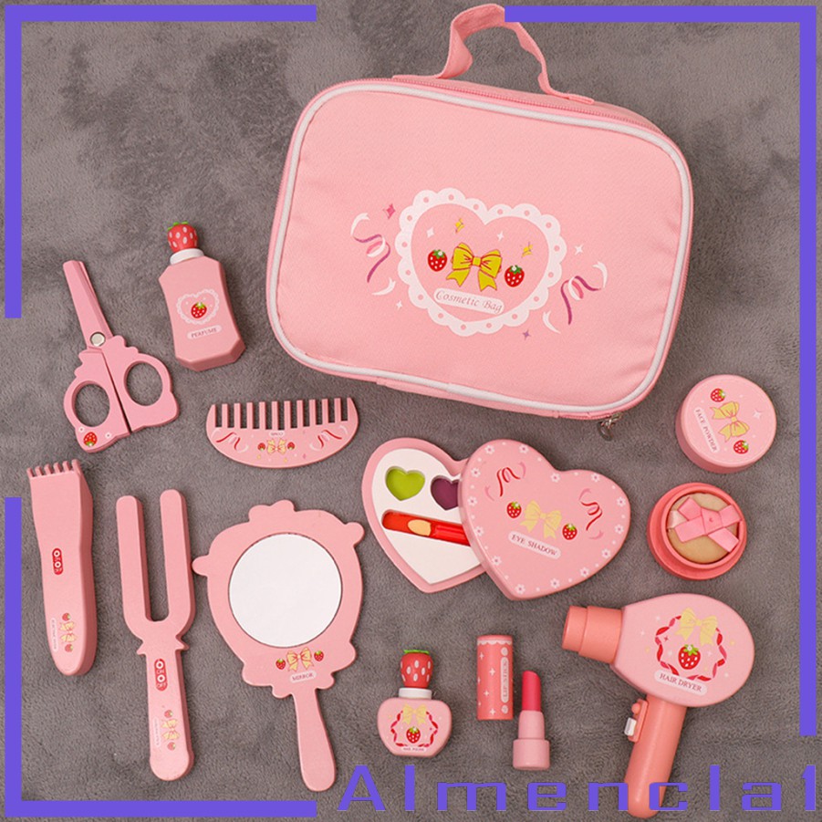 Bộ Đồ Chơi Trang Điểm 12 Món Bằng Gỗ Almencla1 Cho Bé Gái